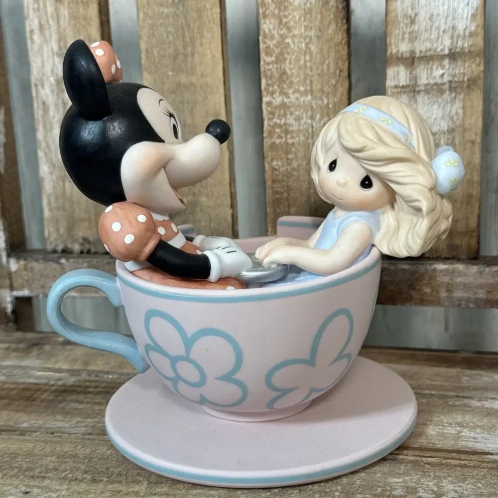 Disney Parks Precious Moments “You Are My Cup Of Tea” Figurine Mad Tea Cups Ride